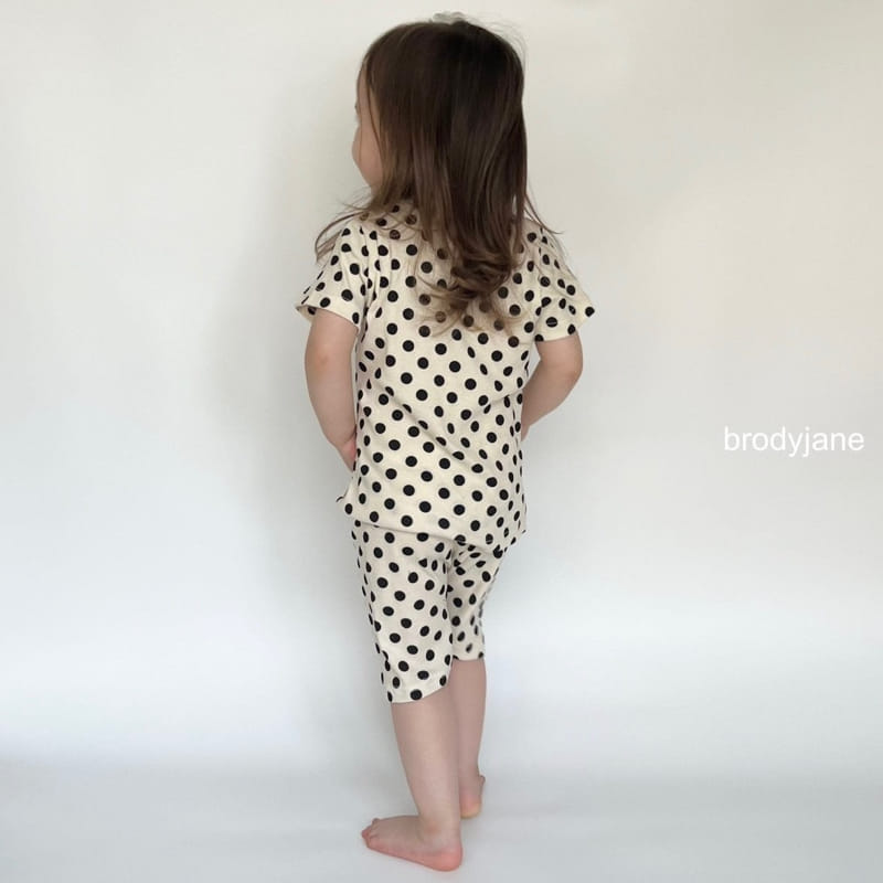 Brody Jane - Korean Children Fashion - #minifashionista - Dot Rib Short Sleeve Top Bottom Set - 5