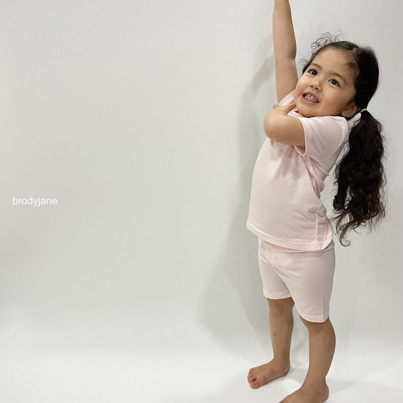 Brody Jane - Korean Children Fashion - #prettylittlegirls - Soft Short Sleeve Top Bottom Set - 3