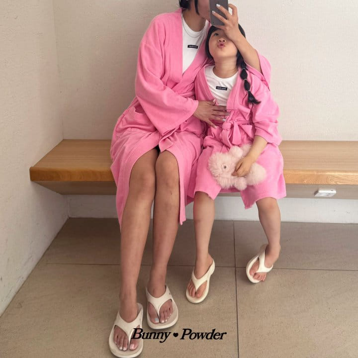 Bunny Powder - Korean Children Fashion - #designkidswear - Bunny Robe With Mom - 8