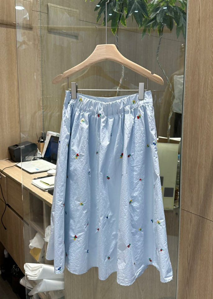 Buttering - Korean Women Fashion - #womensfashion - Elly Embroidery Skirt - 6