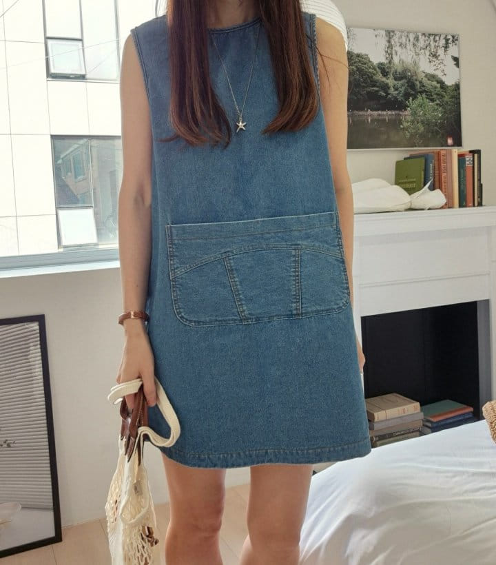 Buttering - Korean Women Fashion - #womensfashion - Picnic Denim One-Piece