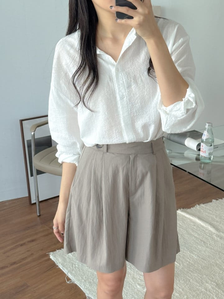 Bytheshew - Korean Women Fashion - #womensfashion - Low Button Skirt Pants - 4