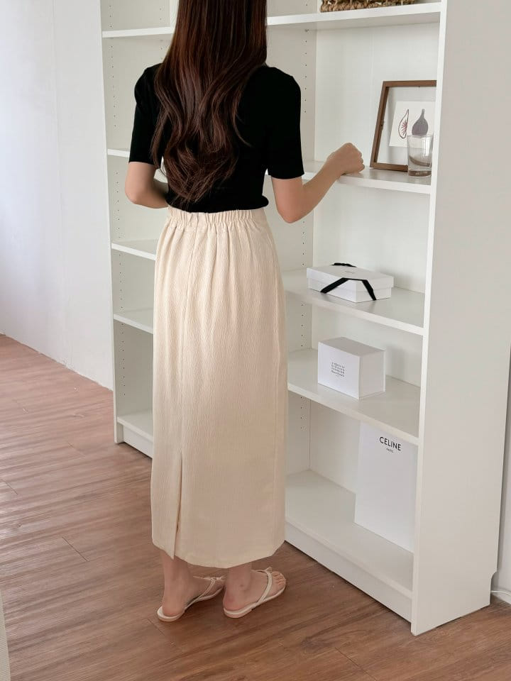 Bytheshew - Korean Women Fashion - #romanticstyle - Macaroon H Skirt - 10