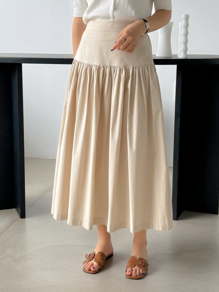 Bytheshew - Korean Women Fashion - #shopsmall - Shirring Long Skirt - 9