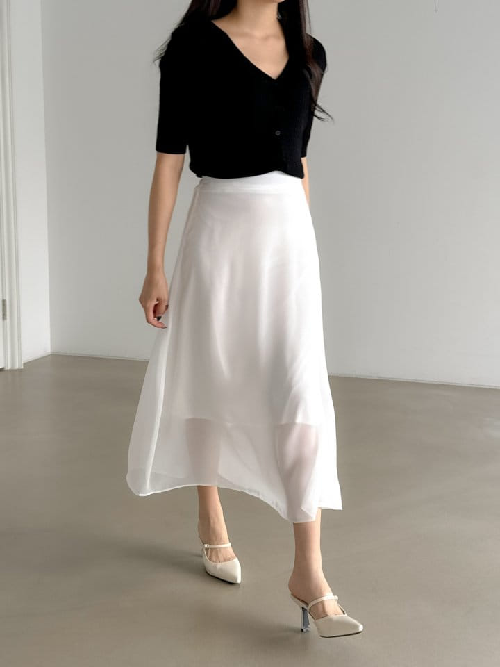 Bytheshew - Korean Women Fashion - #shopsmall - See Through Skirt - 8