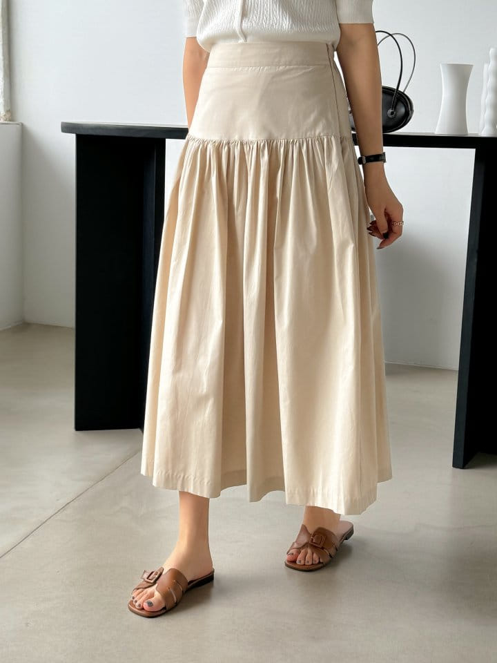 Bytheshew - Korean Women Fashion - #thatsdarling - Shirring Long Skirt - 10