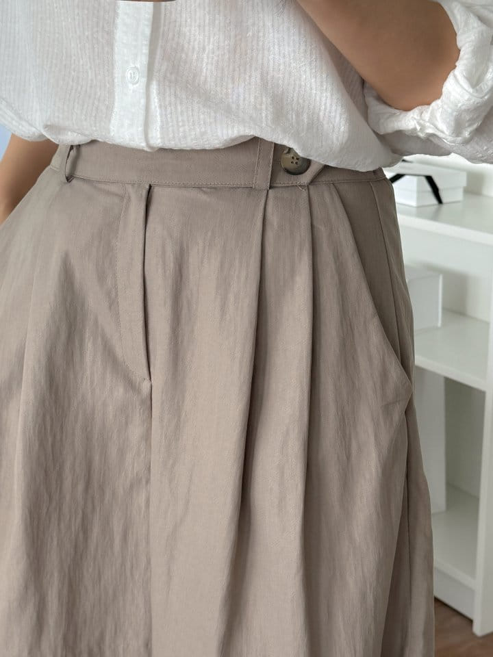 Bytheshew - Korean Women Fashion - #womensfashion - Low Button Skirt Pants - 7