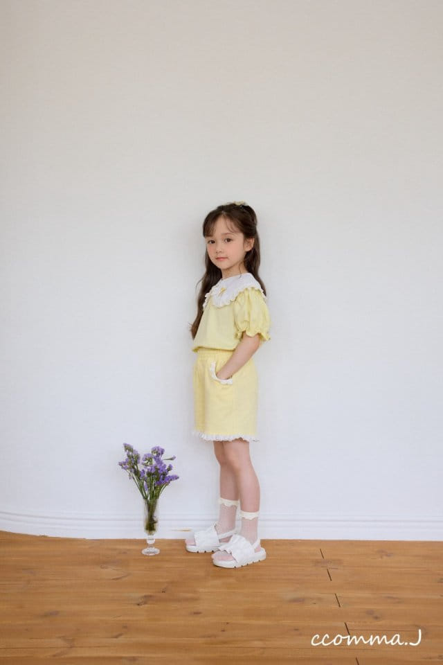 Ccommaj - Korean Children Fashion - #childofig - Lila Short Sleeve Tee - 10