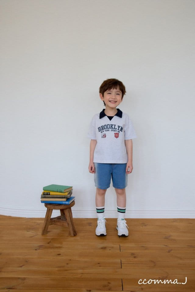 Ccommaj - Korean Children Fashion - #designkidswear - Brooklyn Short Sleeve Tee - 3