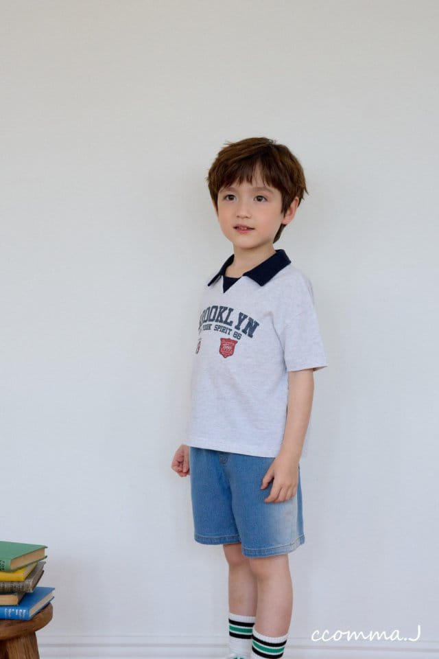 Ccommaj - Korean Children Fashion - #designkidswear - Brooklyn Short Sleeve Tee - 4