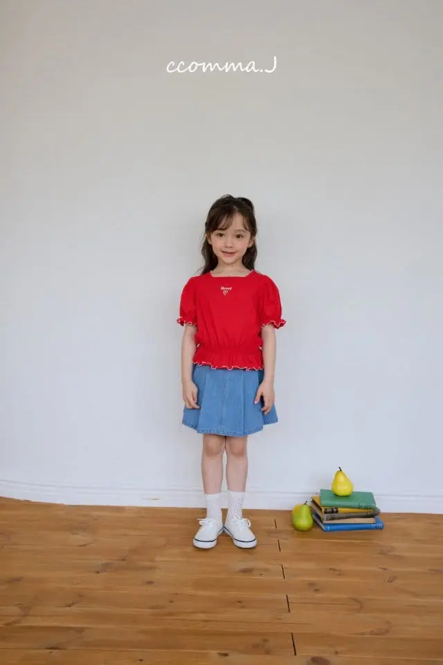 Ccommaj - Korean Children Fashion - #prettylittlegirls - Bibi Short Sleeve Tee - 8