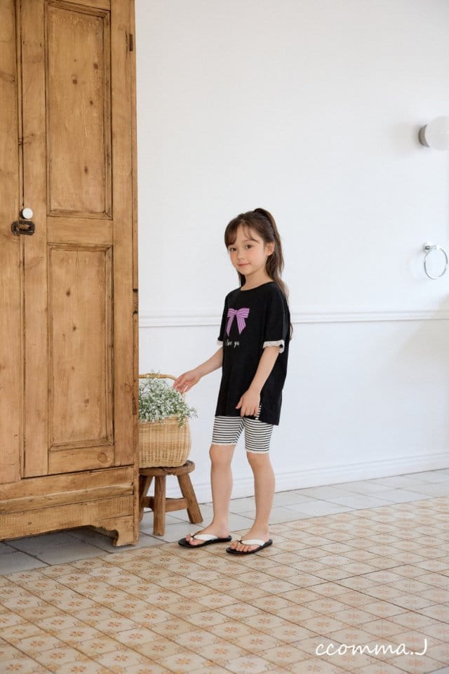 Ccommaj - Korean Children Fashion - #prettylittlegirls - Liche Long Short Sleeve Tee - 3