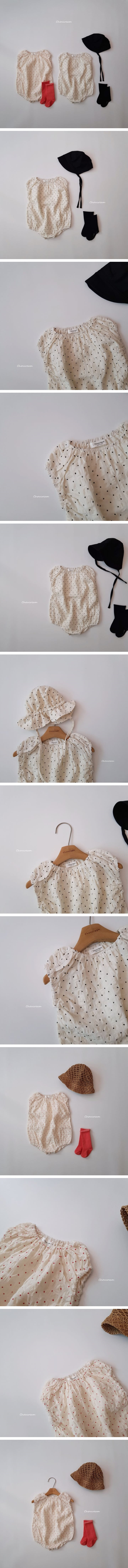 Choucream - Korean Baby Fashion - #babyboutique - Bubble Dot Body Suit - 2