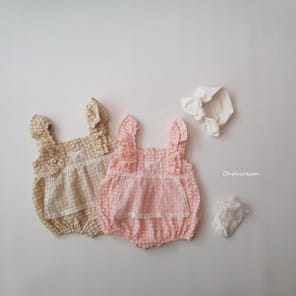 Choucream - Korean Baby Fashion - #babyfashion - Apron Body Suit