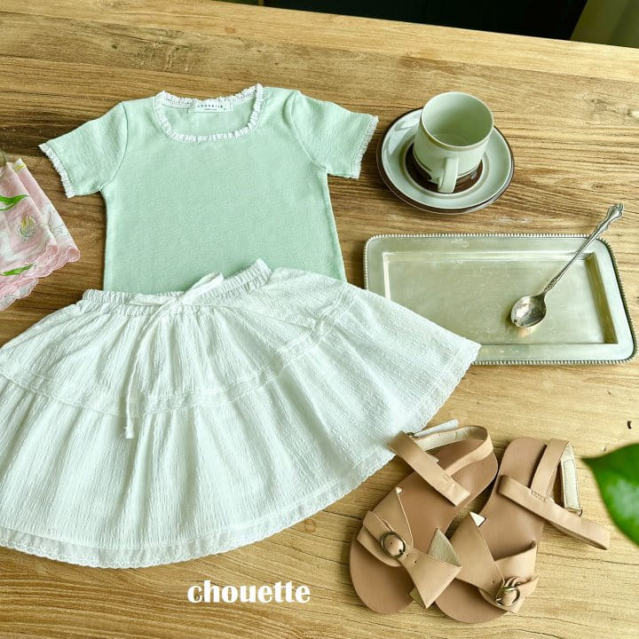 Chouette - Korean Children Fashion - #childofig - Shirring Bon Bon Skirt - 6