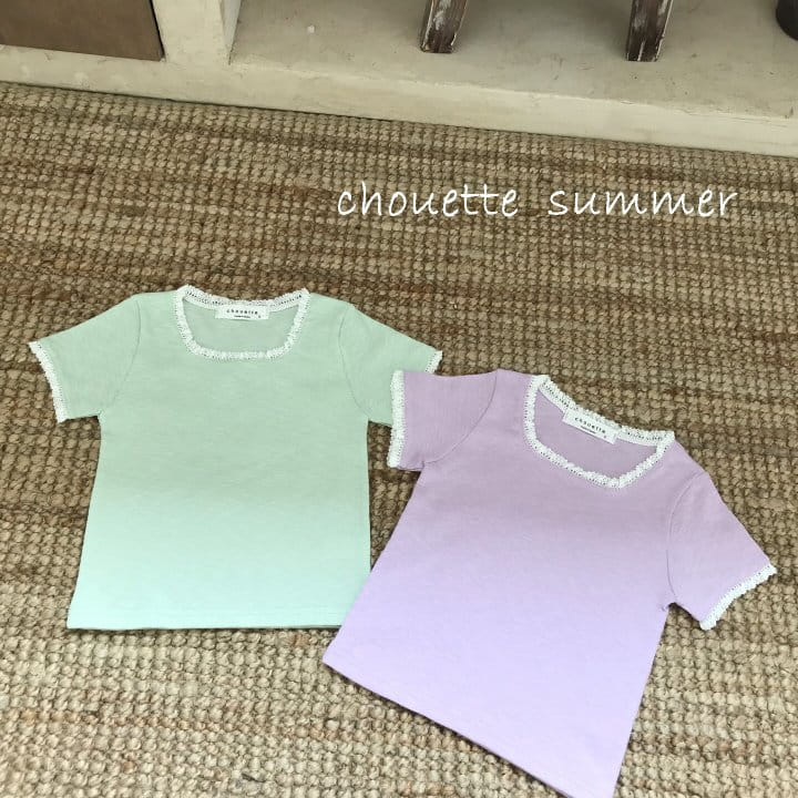 Chouette - Korean Children Fashion - #kidzfashiontrend - Totion Lace Rib Tee - 11