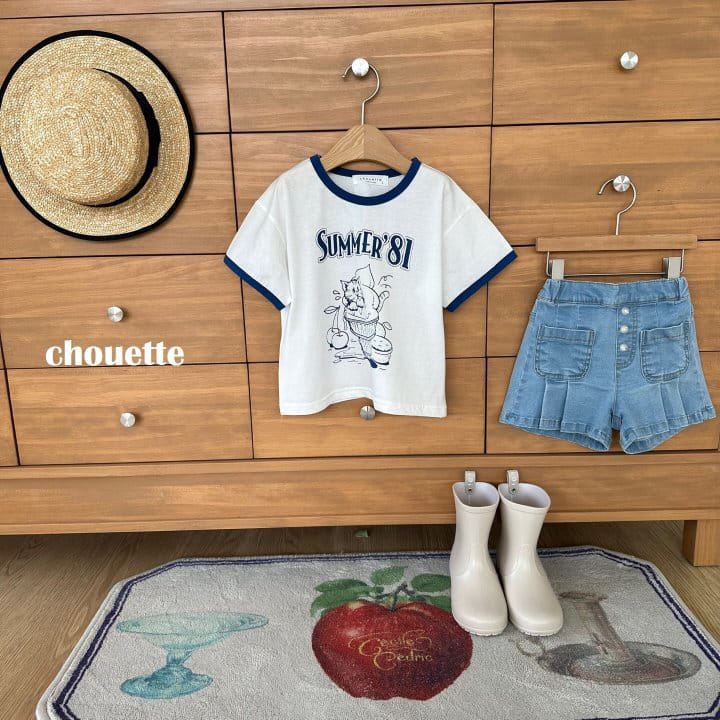 Chouette - Korean Children Fashion - #toddlerclothing - Cat Corn Tee