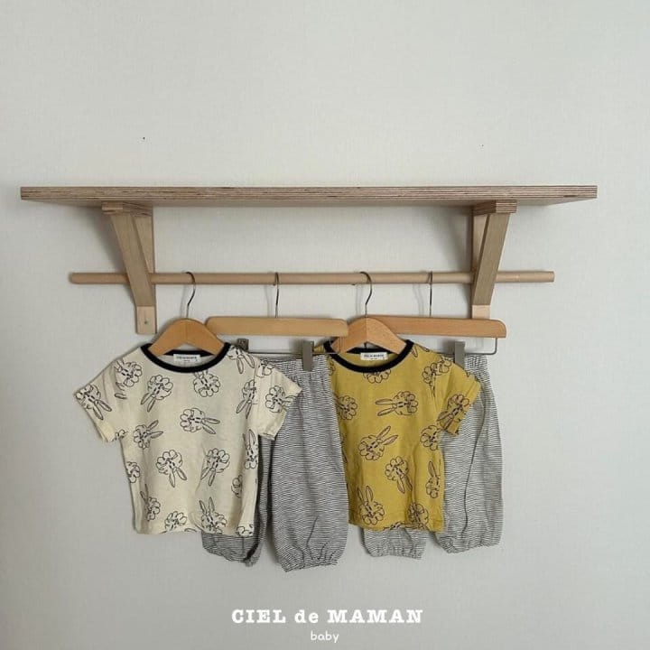 Ciel De Maman - Korean Baby Fashion - #babyboutique - Rabbit Top Bottom Set