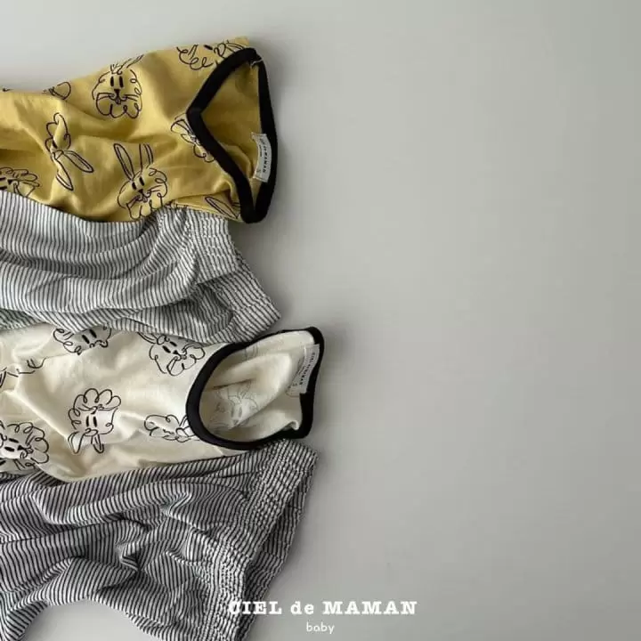 Ciel De Maman - Korean Baby Fashion - #babyboutique - Rabbit Top Bottom Set - 2