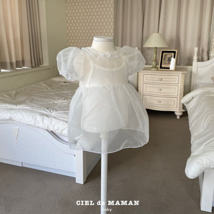 Ciel De Maman - Korean Baby Fashion - #babyboutiqueclothing - See Through One-Piece - 4