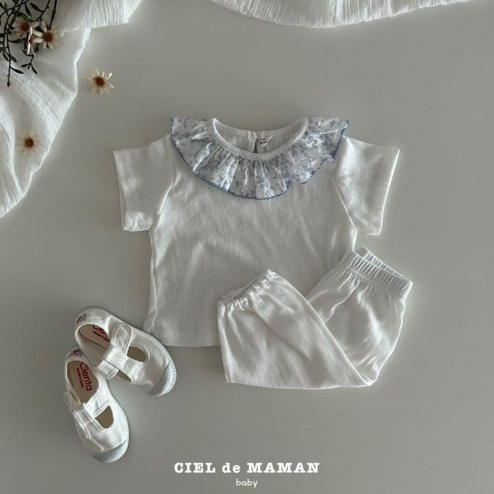 Ciel De Maman - Korean Baby Fashion - #babylifestyle - Lux Top Bottom Set - 3
