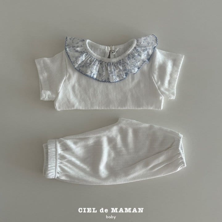 Ciel De Maman - Korean Baby Fashion - #babylifestyle - Lux Top Bottom Set - 4