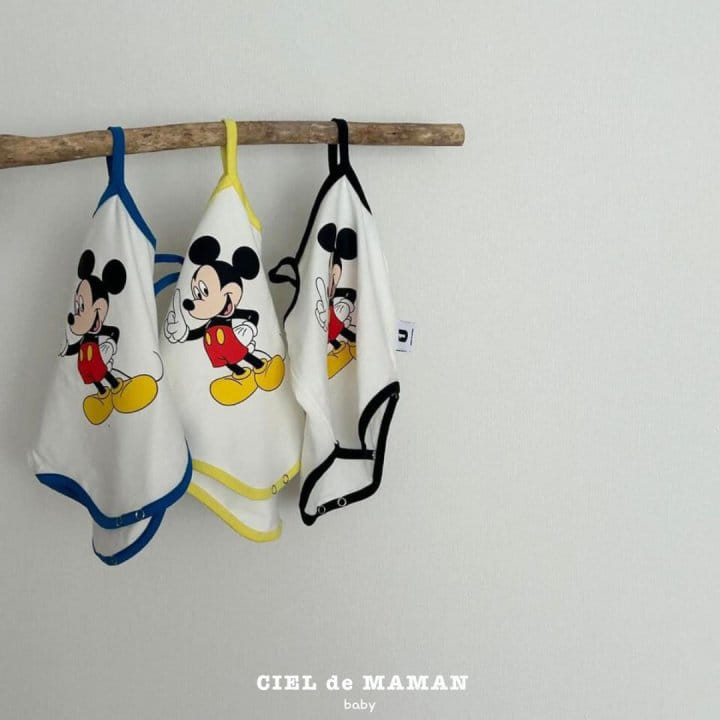 Ciel De Maman - Korean Baby Fashion - #babyoutfit - String Sleeve M Body Suit