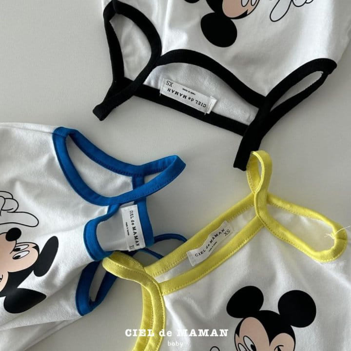 Ciel De Maman - Korean Baby Fashion - #babyoutfit - String Sleeve M Body Suit - 2