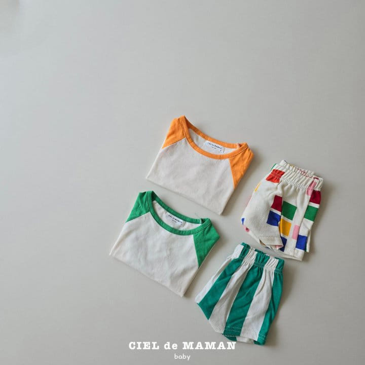 Ciel De Maman - Korean Baby Fashion - #onlinebabyshop - Haha Top Bottom Set