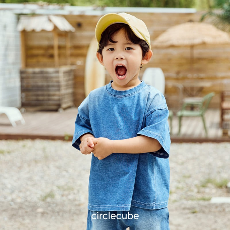 Circle Cube - Korean Children Fashion - #childrensboutique - Indigo Tee