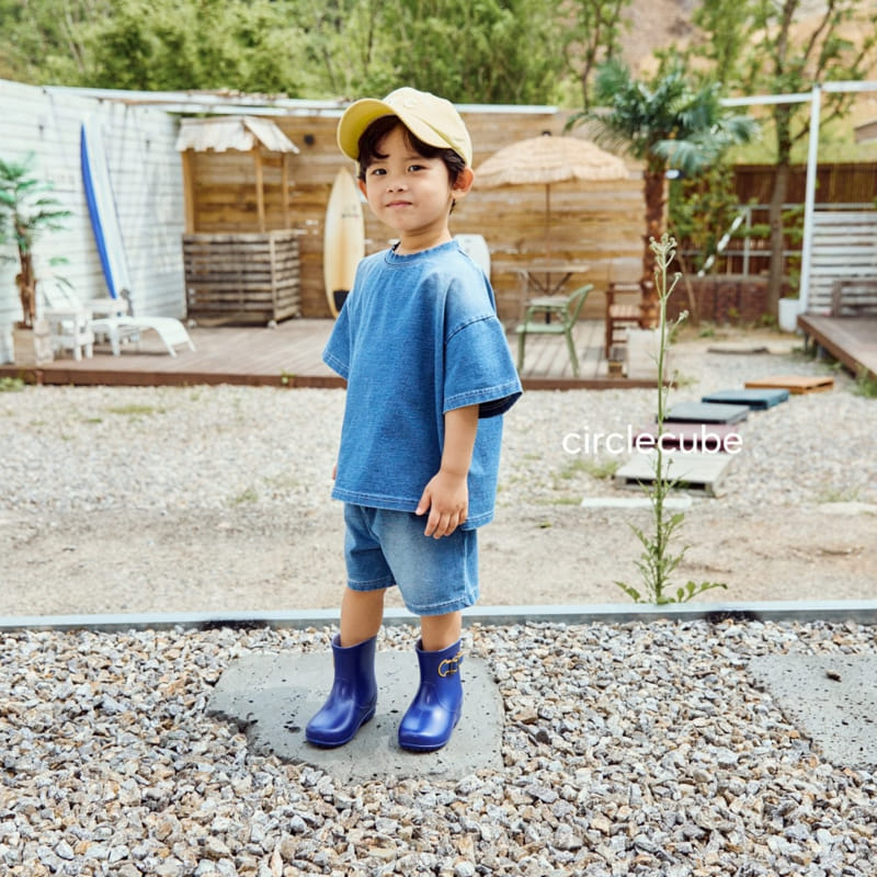 Circle Cube - Korean Children Fashion - #designkidswear - Indigo Pants - 8