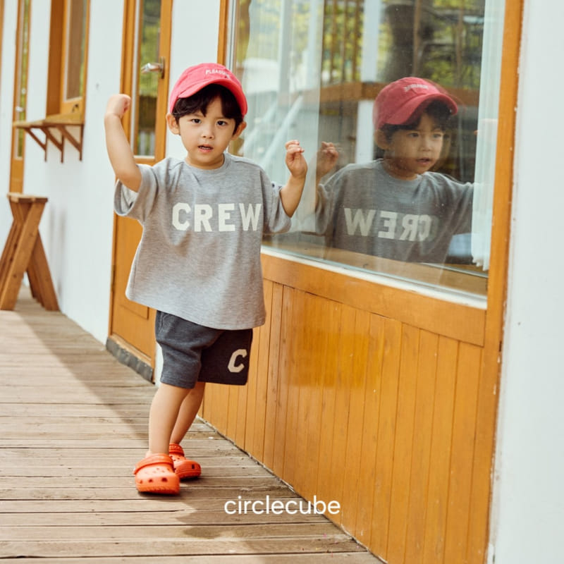 Circle Cube - Korean Children Fashion - #kidsshorts - Crew Tee - 6