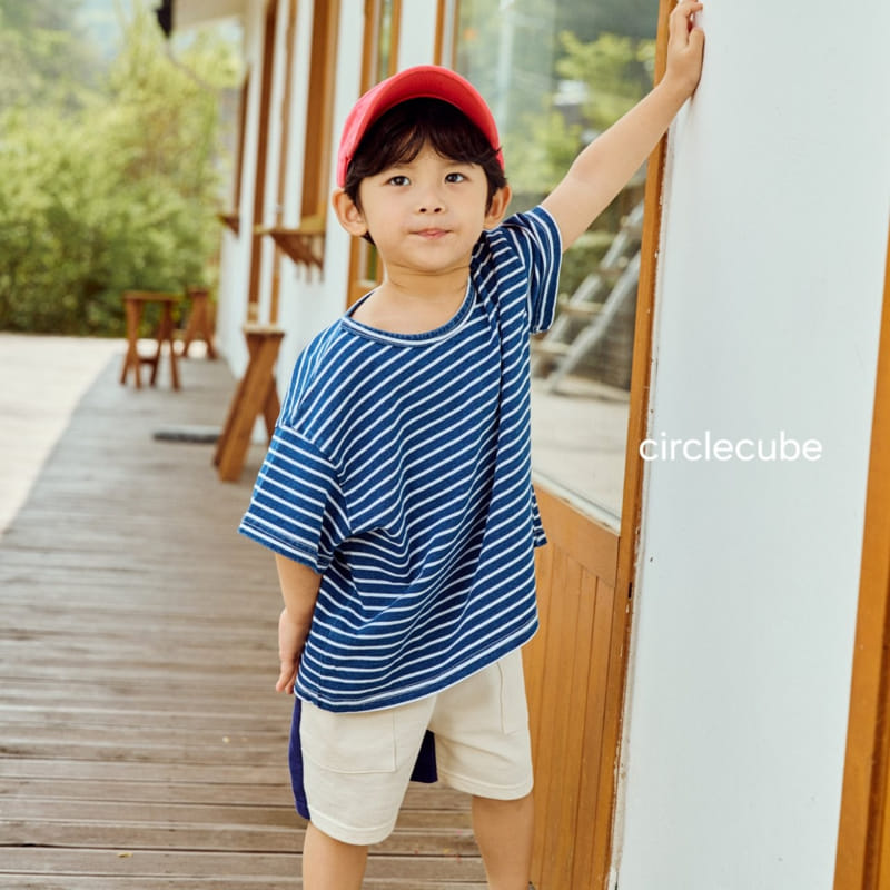 Circle Cube - Korean Children Fashion - #littlefashionista - Indigo ST Tee - 8