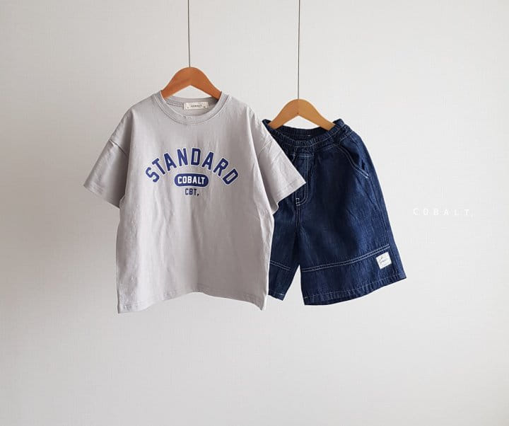 Cobalt - Korean Children Fashion - #Kfashion4kids - Label Walk Denim Pants - 3