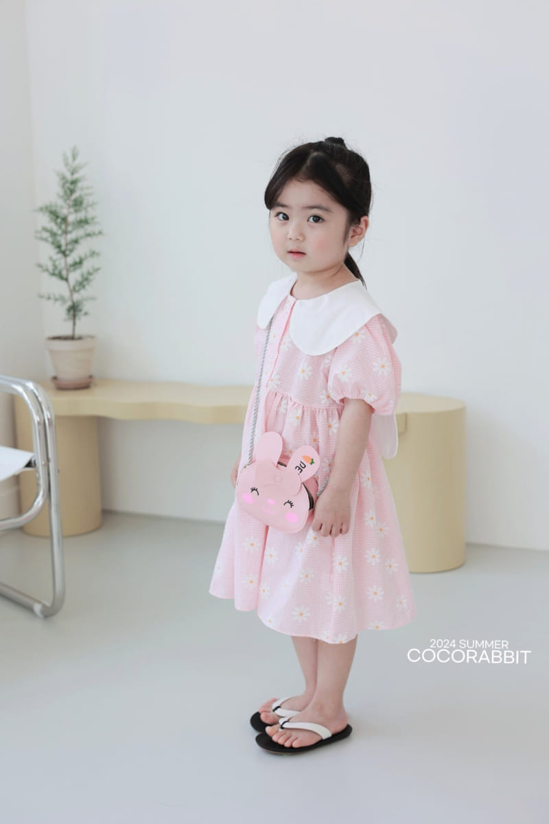 Coco Rabbit - Korean Children Fashion - #Kfashion4kids - Flower Check One-Piece - 6