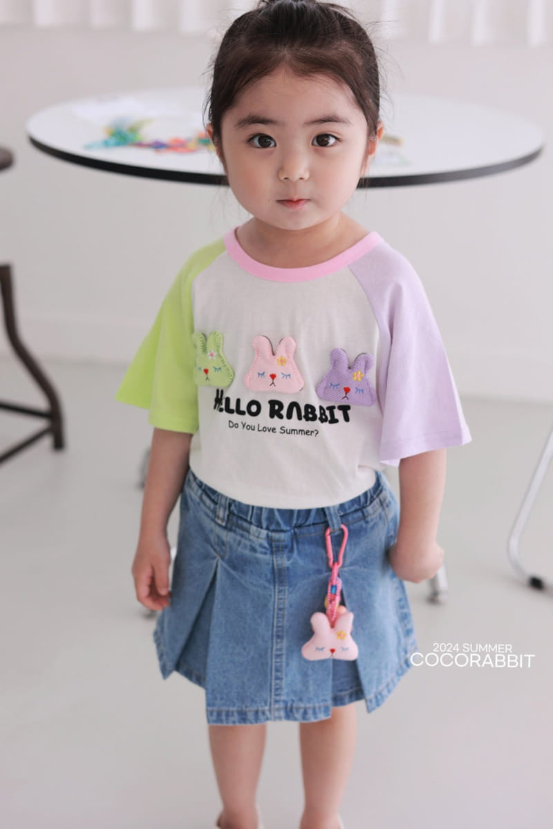 Coco Rabbit - Korean Children Fashion - #childofig - Hello Rabbit Tee - 2