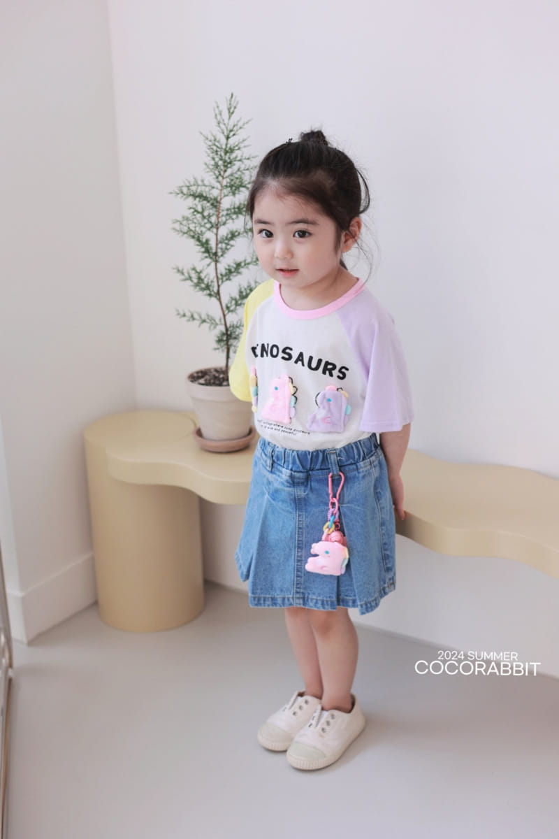 Coco Rabbit - Korean Children Fashion - #childofig - Denim Skirt Pants