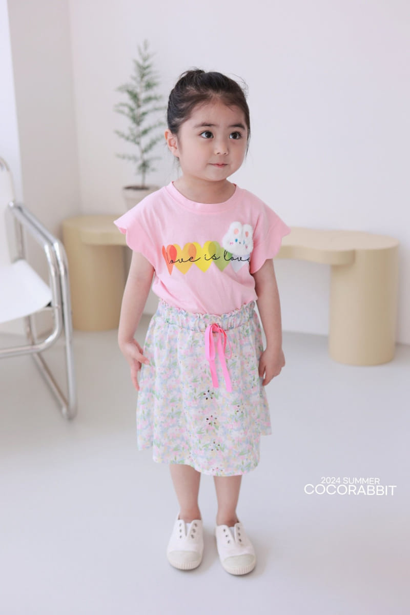 Coco Rabbit - Korean Children Fashion - #designkidswear - Rainbow Heart Tee - 5