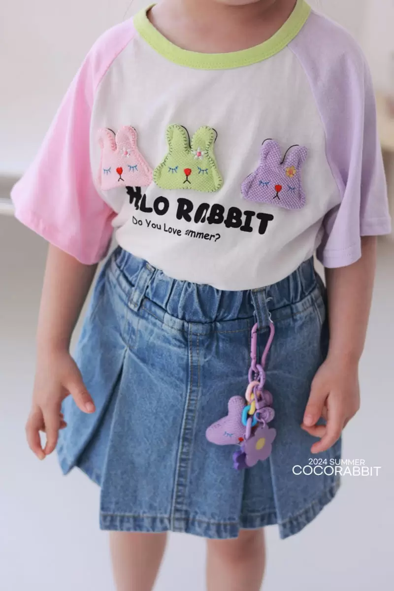 Coco Rabbit - Korean Children Fashion - #discoveringself - Hello Rabbit Tee - 5