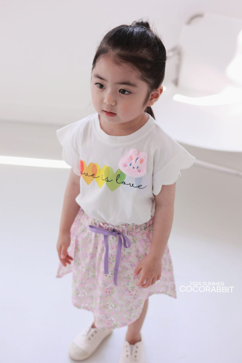 Coco Rabbit - Korean Children Fashion - #designkidswear - Punching Flower Skirt - 4