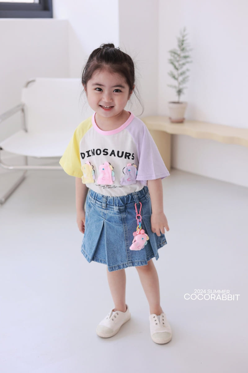 Coco Rabbit - Korean Children Fashion - #discoveringself - Denim Skirt Pants - 5