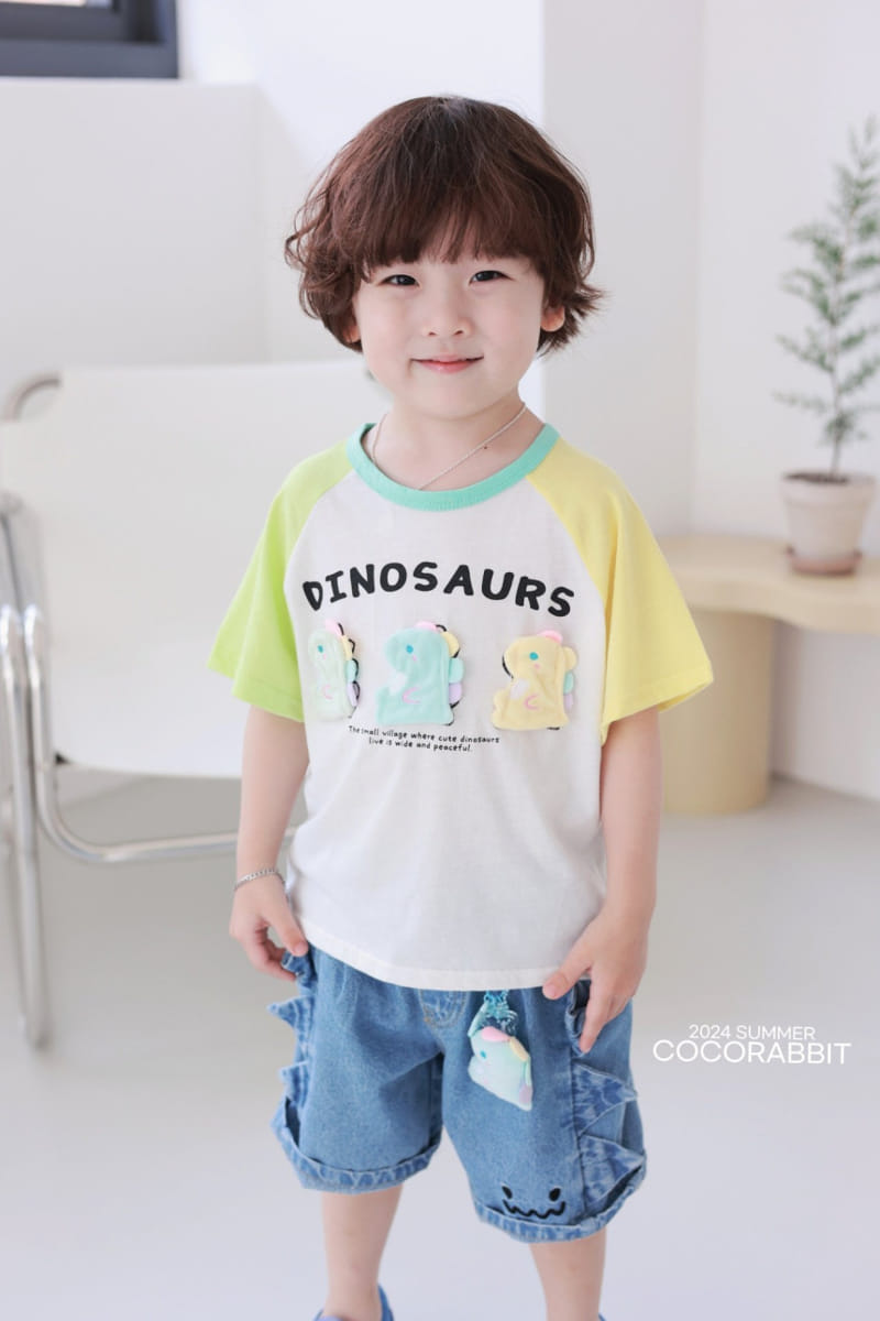 Coco Rabbit - Korean Children Fashion - #designkidswear - Three Dino Tee - 4
