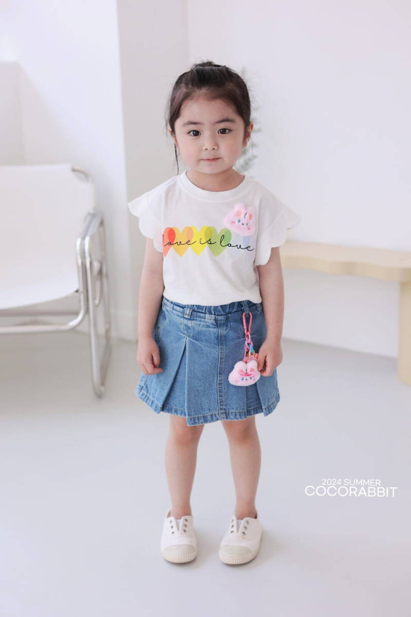Coco Rabbit - Korean Children Fashion - #kidsstore - Rainbow Heart Tee - 9