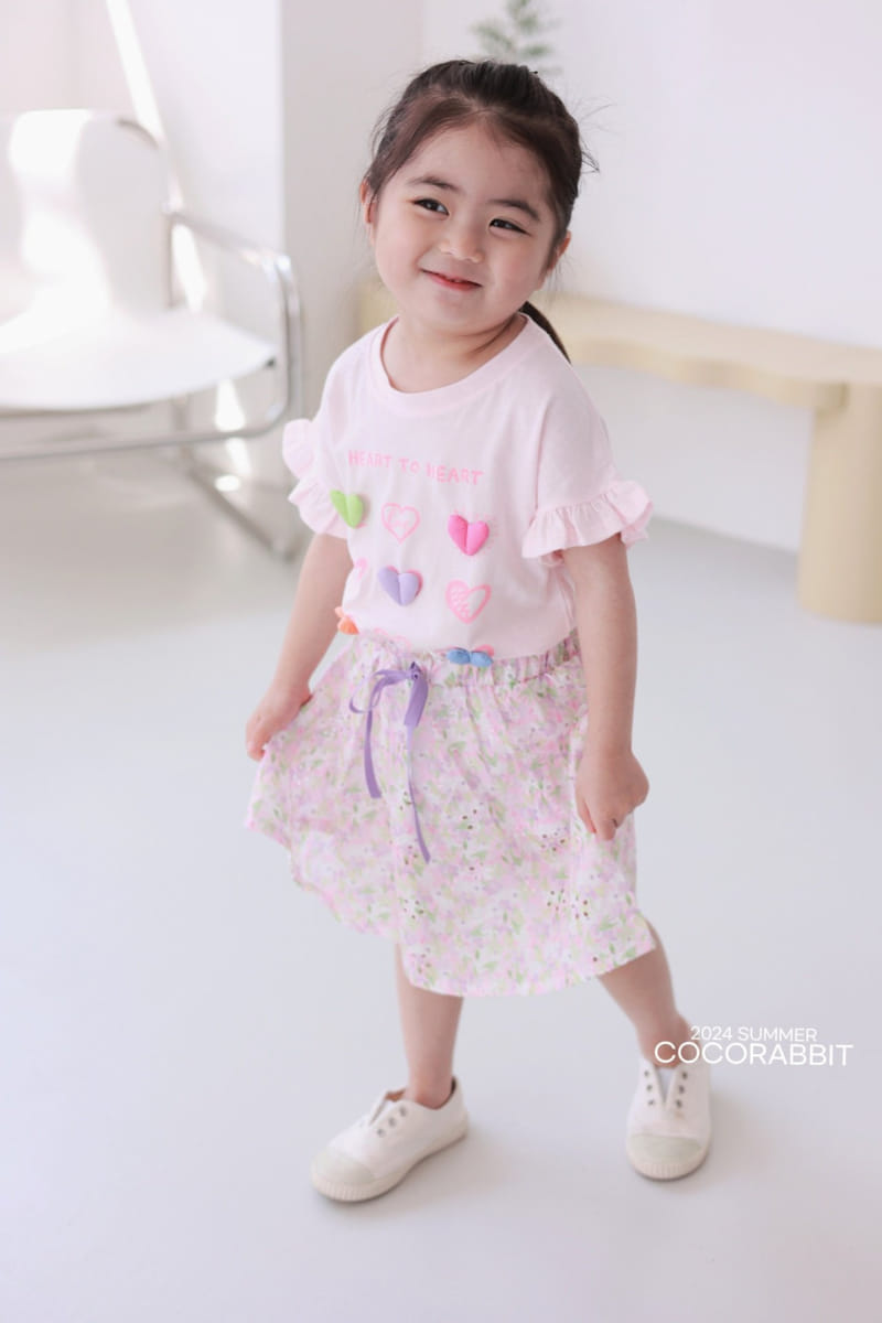 Coco Rabbit - Korean Children Fashion - #kidsstore - Punching Flower Skirt - 7