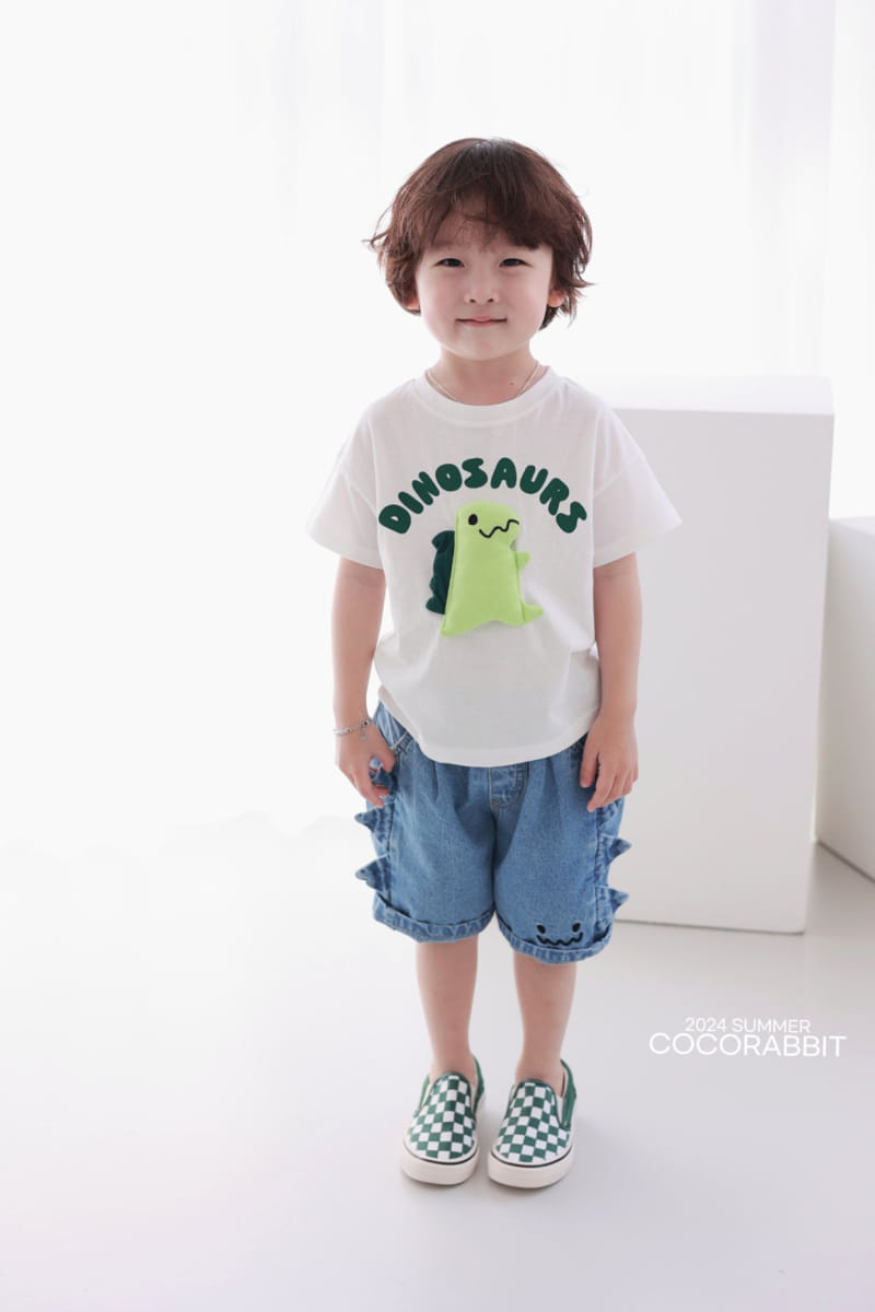 Coco Rabbit - Korean Children Fashion - #kidsstore - Dinosaur Doll Tee - 5
