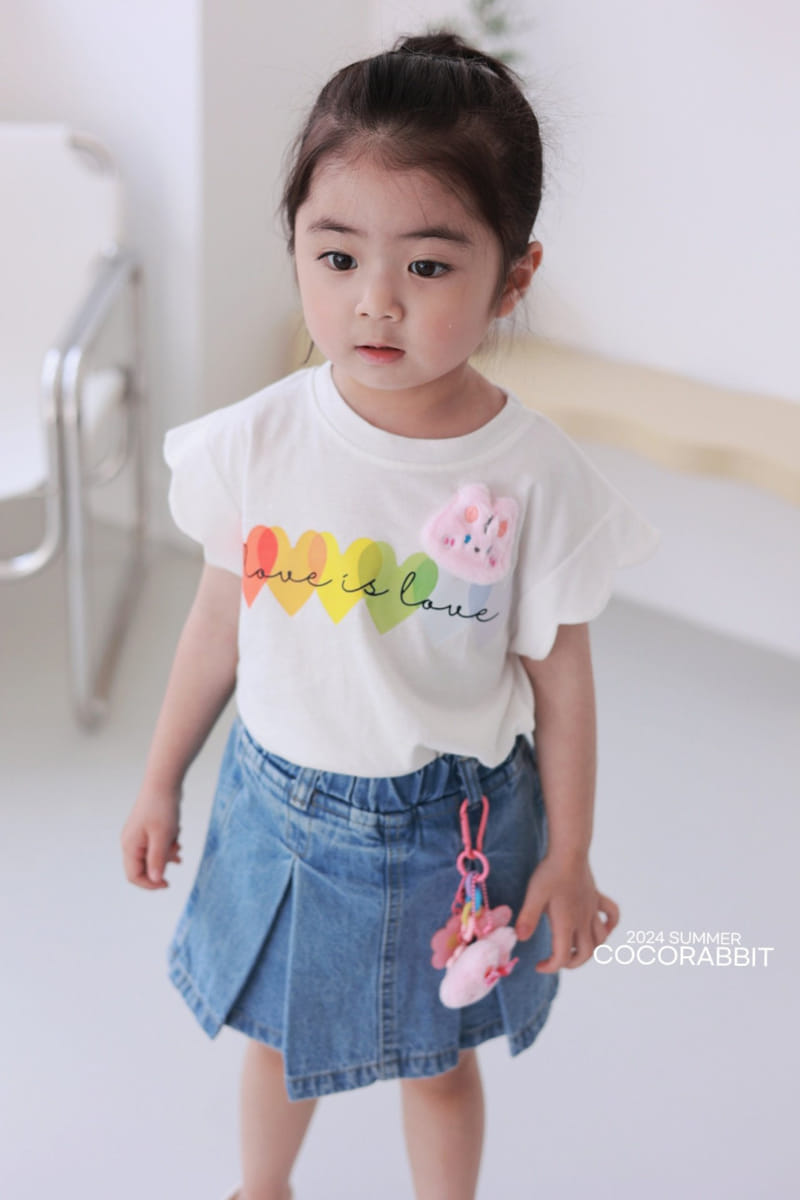 Coco Rabbit - Korean Children Fashion - #kidzfashiontrend - Rainbow Heart Tee - 10