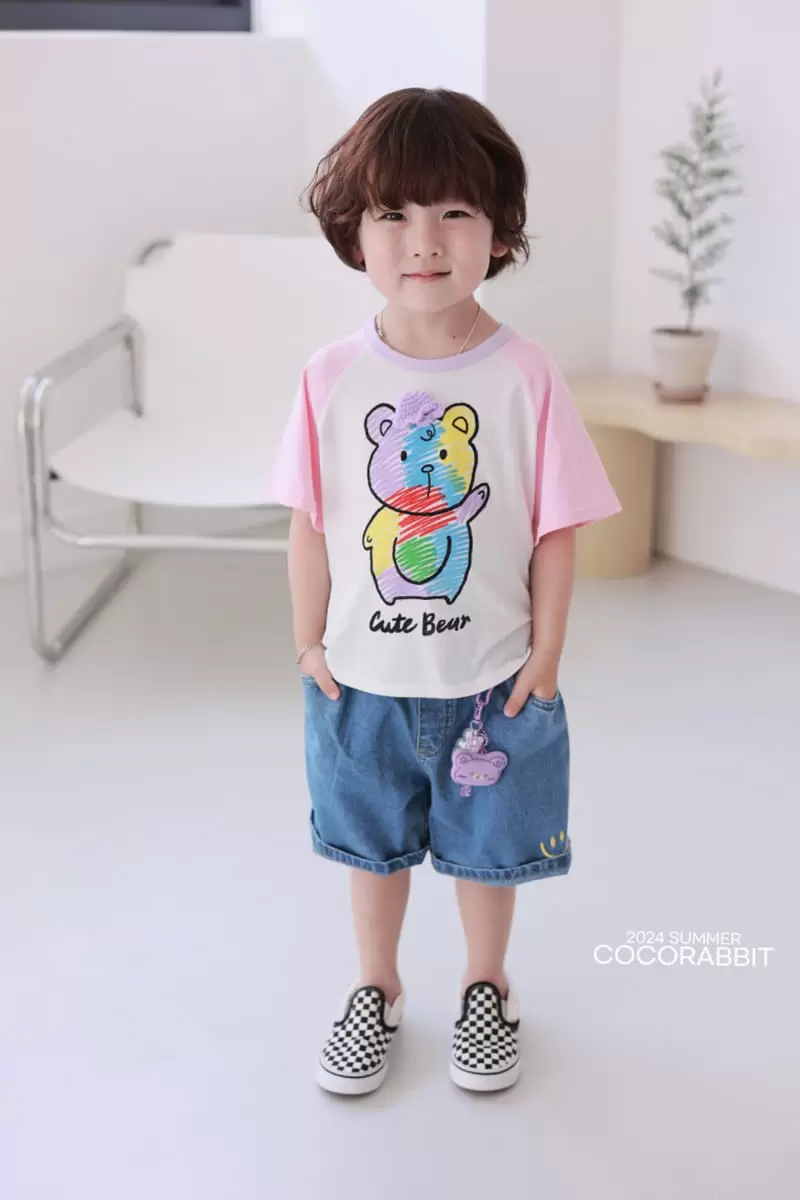 Coco Rabbit - Korean Children Fashion - #kidzfashiontrend - Sketch Bear Tee