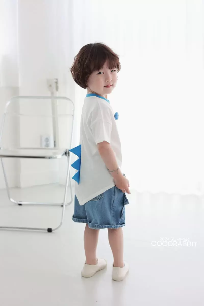 Coco Rabbit - Korean Children Fashion - #littlefashionista - Crayon Dinosaur Tee  - 5