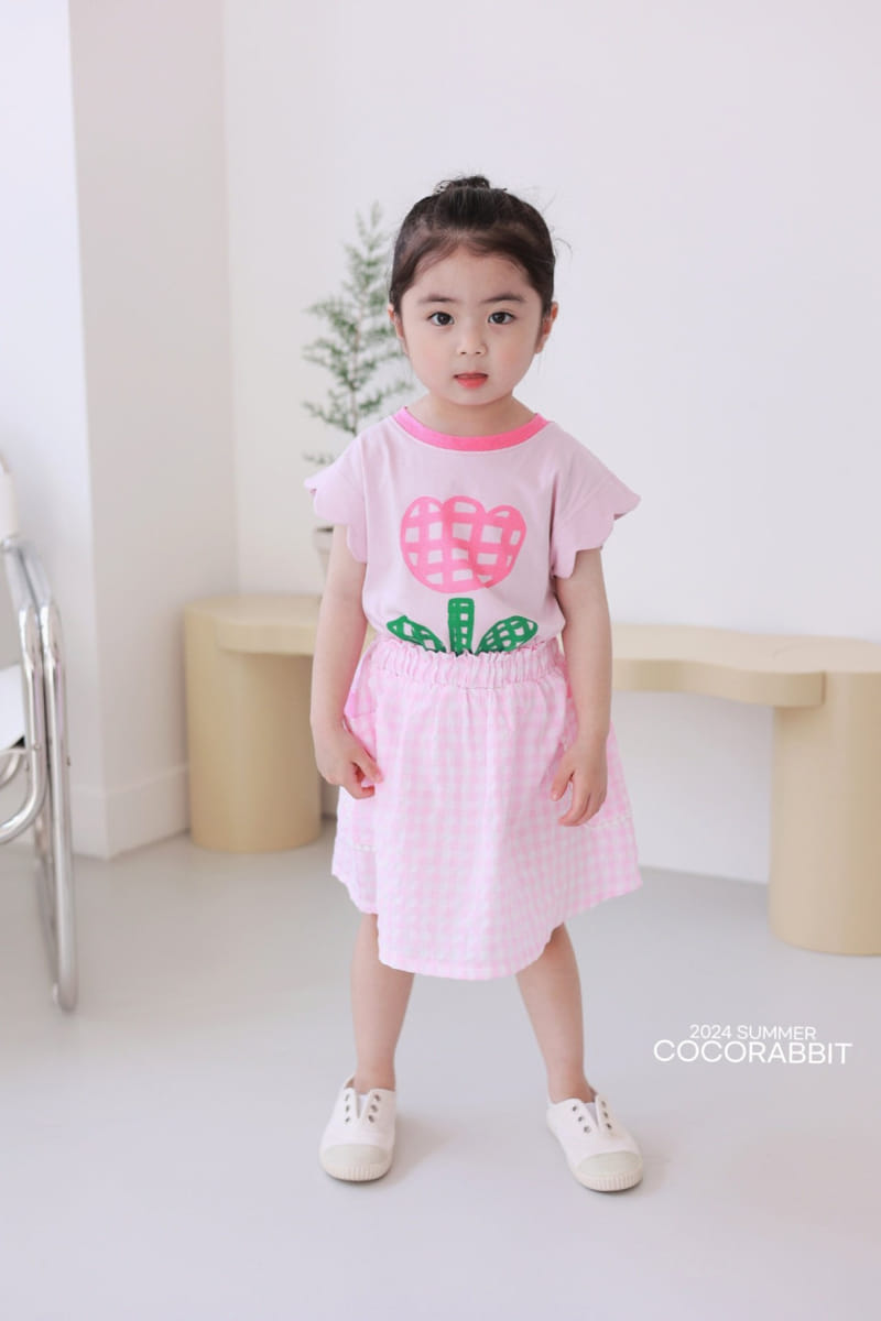 Coco Rabbit - Korean Children Fashion - #littlefashionista - Check Skirt - 2