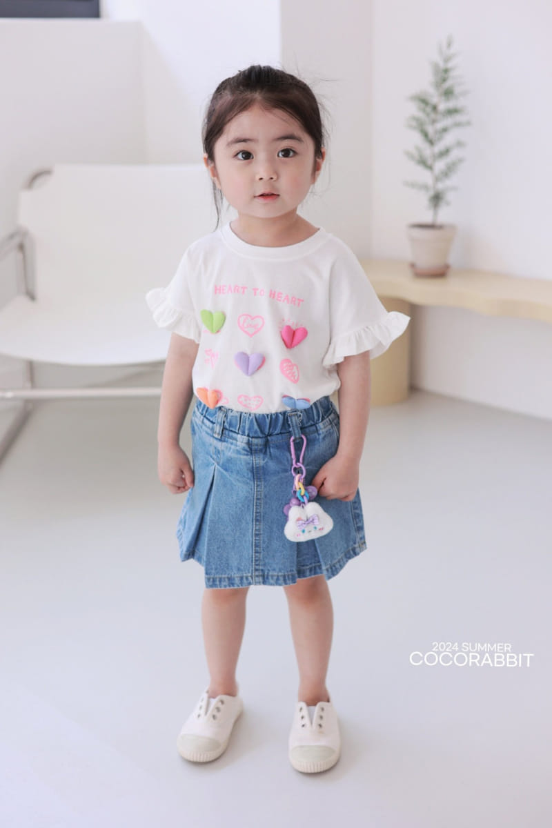 Coco Rabbit - Korean Children Fashion - #littlefashionista - Denim Skirt Pants - 11